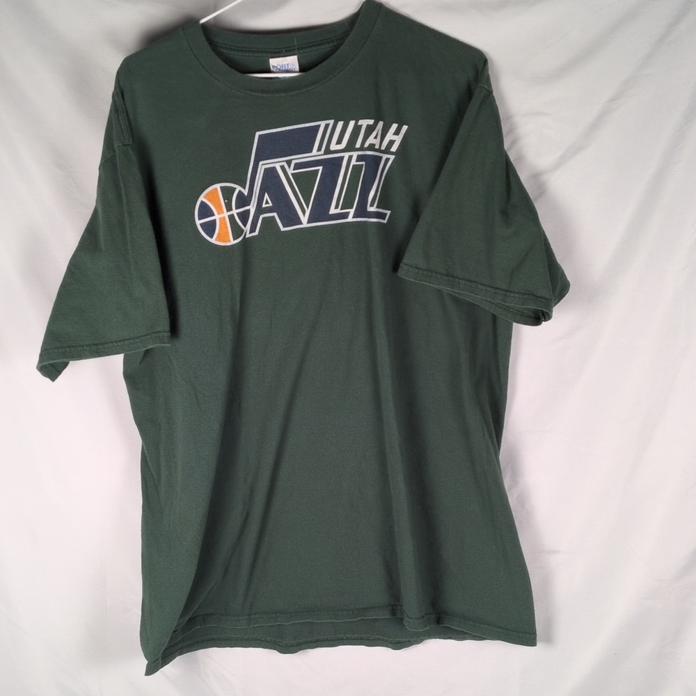 Port & Company Utah Jazz Donovan Mitchell #45 Green Shirt XL Basketball